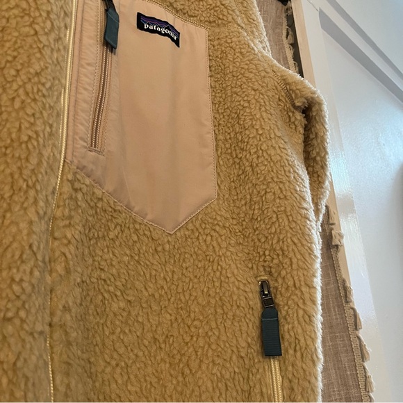 Women's Classic Retro-X® Fleece Jacket Size extra large color natural with blue - Picture 12 of 13